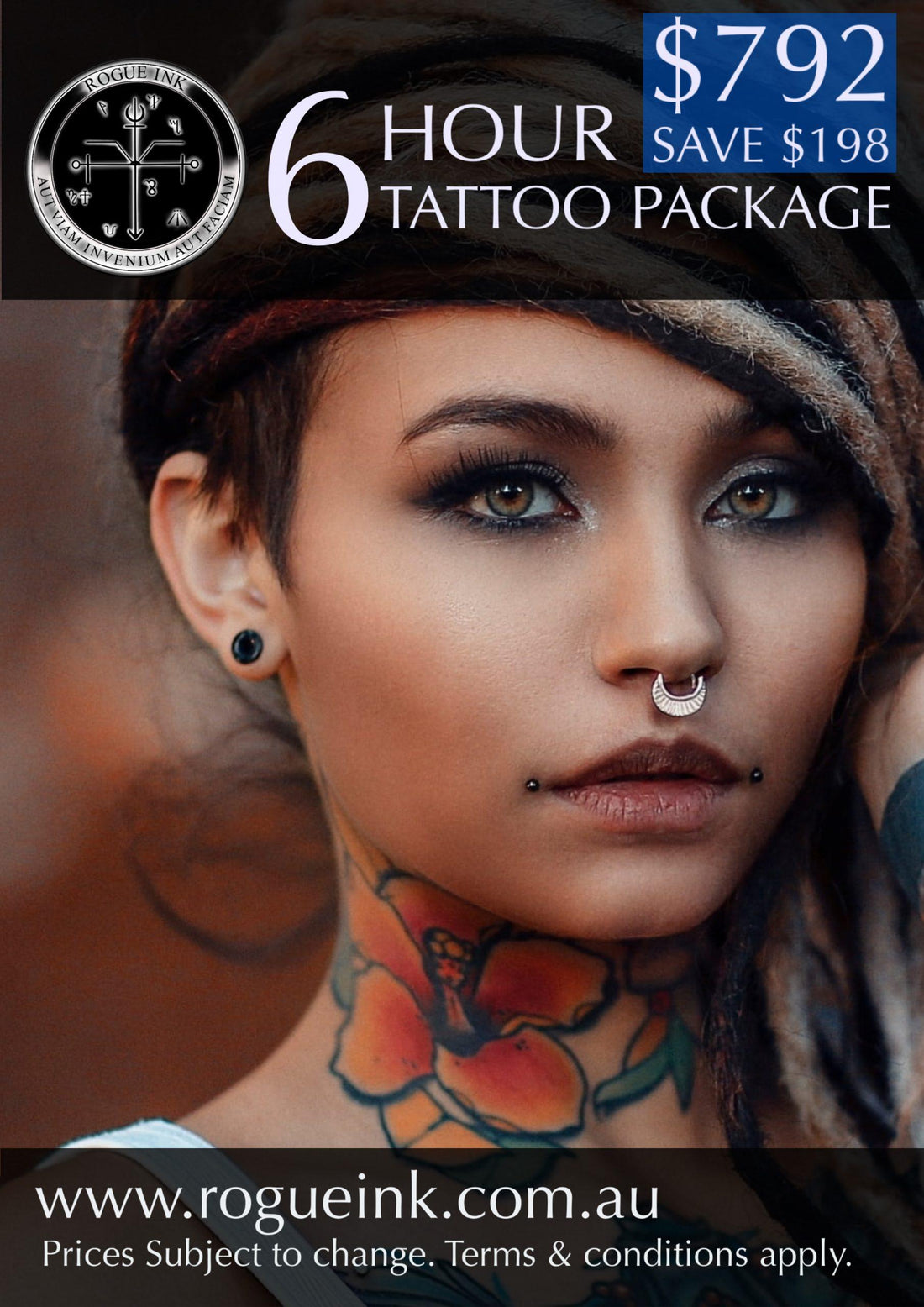 6 Hour Tattoo Package $792