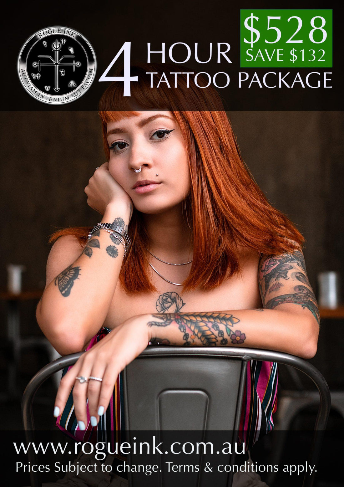 4 Hour Tattoo Package $528